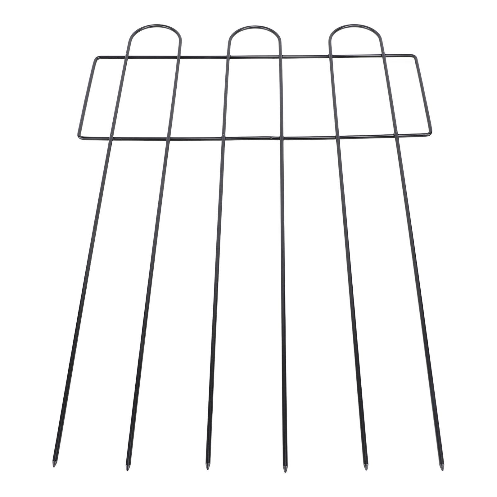 

Decorative Garden Fence Iron Metal Garden Stake Ground Fence Barrier Stylish Barrier for Outdoor Litter Borders