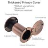 Angle Door Viewer Peephole: Reinforced Zinc-Aluminum Core with HD Optical Lens, 360° Rotation & Anti-Spy Cover for 2.17-4.13 Thickness