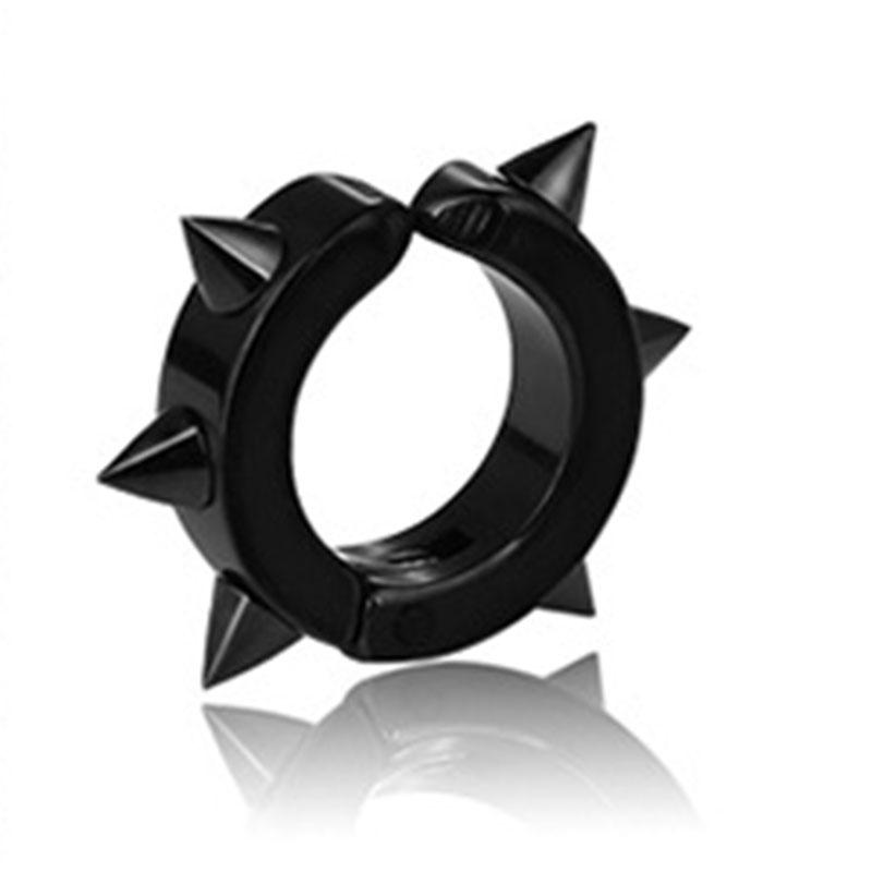 New Fashion Personalized Titanium Steel Earrings Cool Willow None Pierced Earrings Men's Creative Design Ear Clip Jewerly