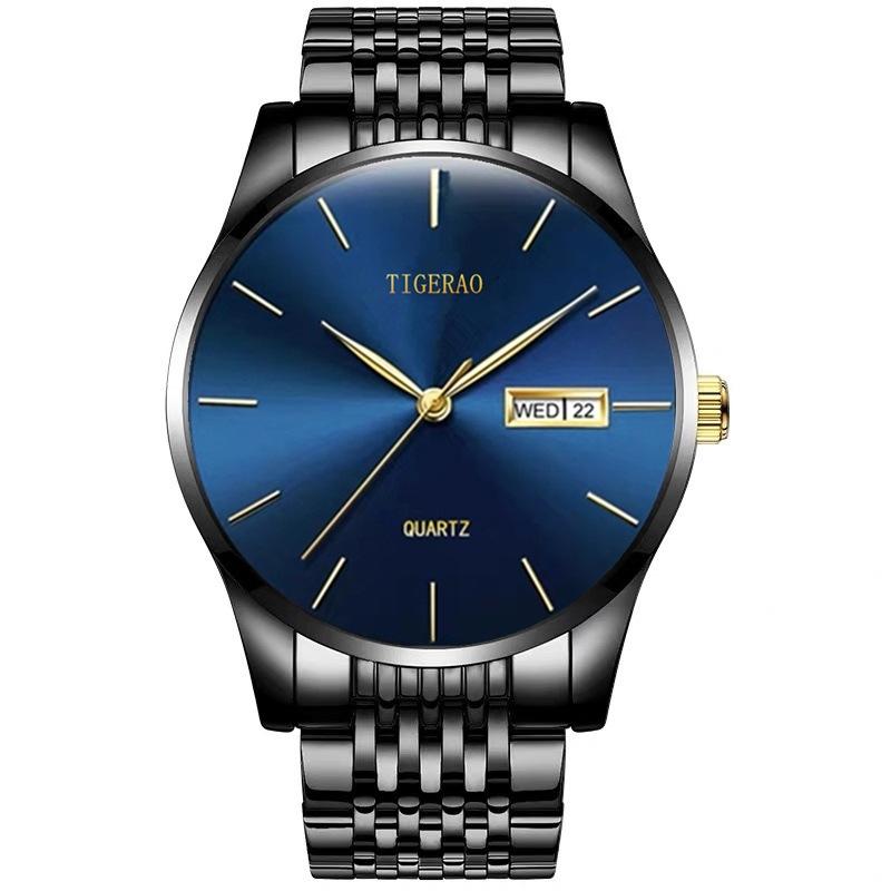 Watch Men'S Waterproof Double Calendar Trend Starry Sky Non-Mechanical Watch Quartz Watch