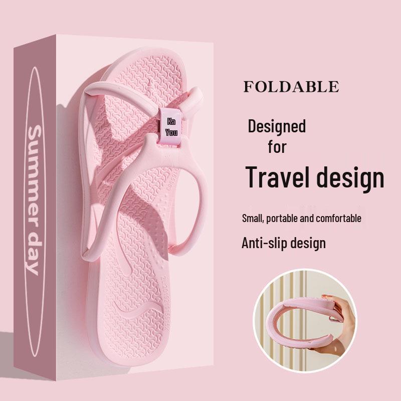 Faltbare Reiseslipper: Rutschfester Komfort für Männer & Frauen, Ideal für Hotels, Leicht zu tragen, Perfekt für den Innenbereich und Badezimmergebrauch