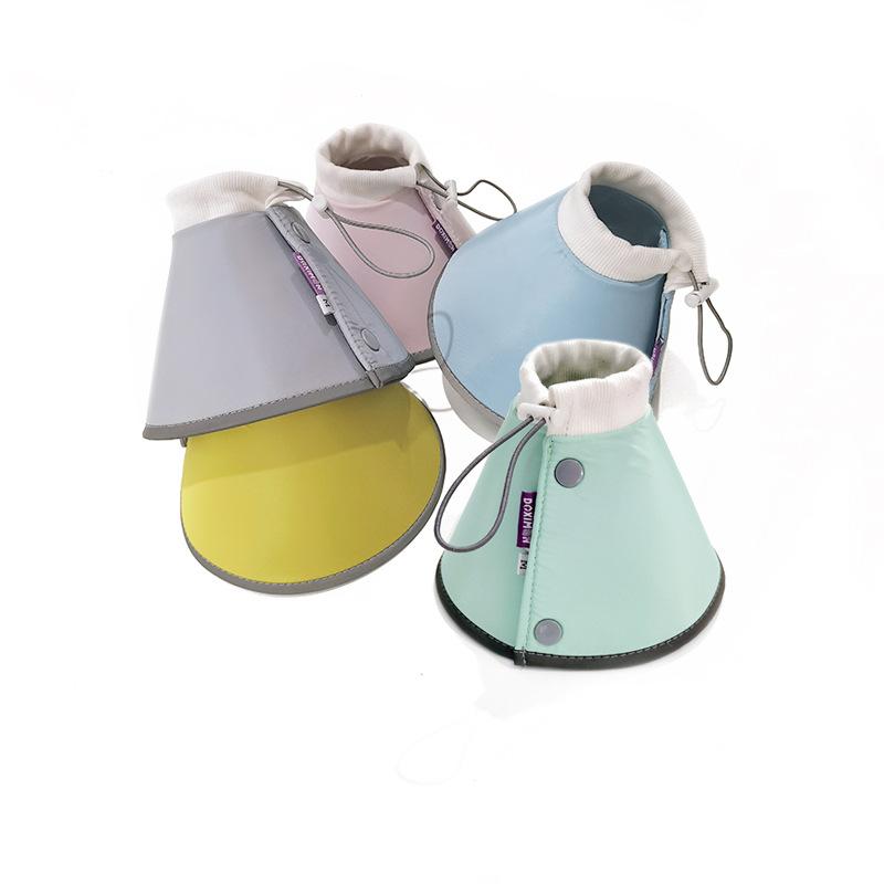Soft Foldable Pet Recovery Collar Adjustable Anti-Lick Elizabethan Cone for Cats Dogs