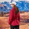 Womens Mid-Length Slim Fit Sports Jacket Outdoor Hiking Group Uniform Solid Color