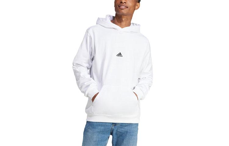 Adidas Sweatshirts Men s White Hooded Moderate Regular HY1278 XS