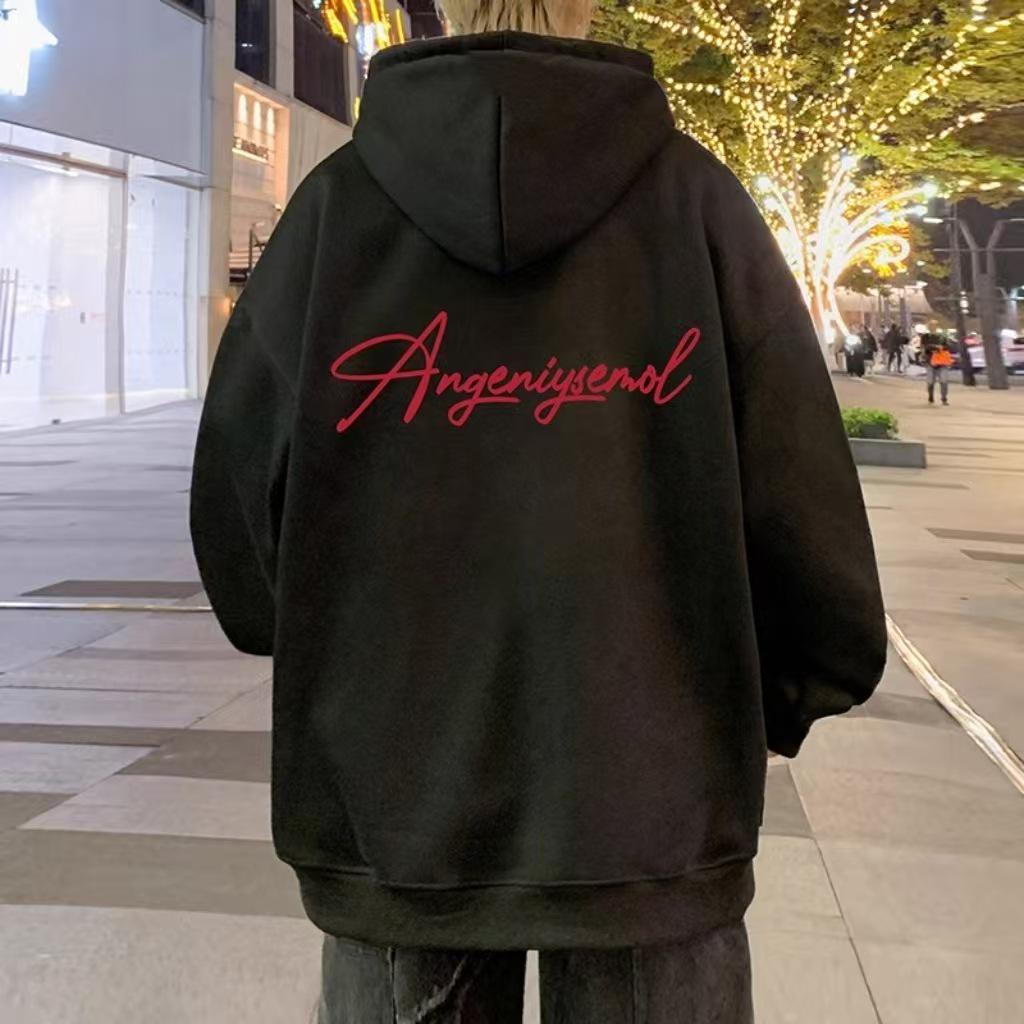 Men s Oversized Casual Hooded Jacket, Spring/Autumn 2025, Hong Kong & American Style. XL