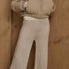 Wednesday Delight Wd_Oatmeal Knit Wide Pants
