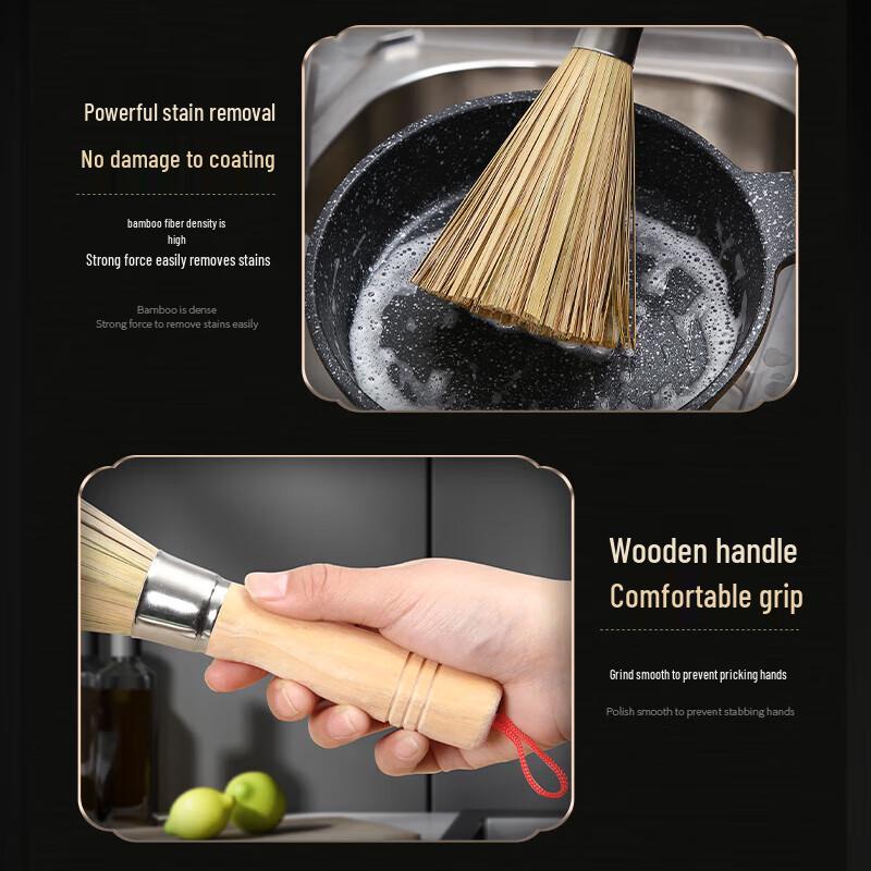Natural Bamboo Kitchen Scrub Brush