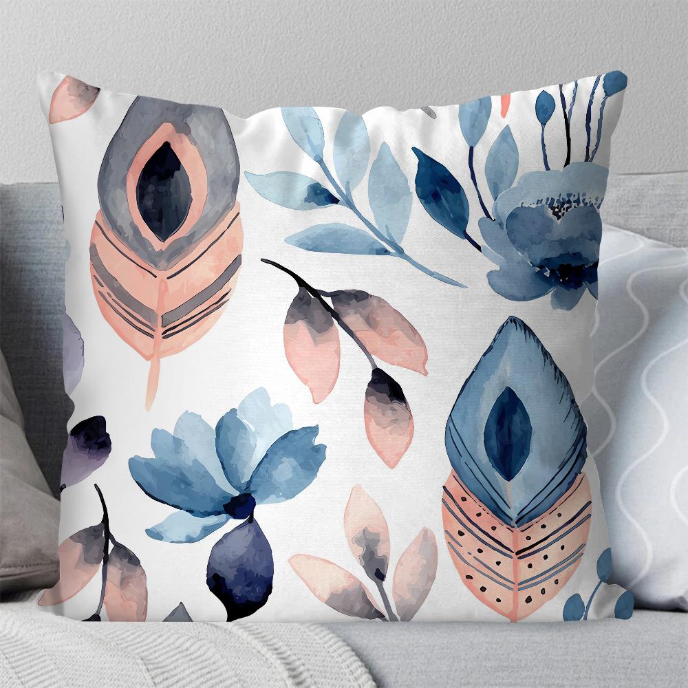 1pc Simple Art Of Patterns And Patterns Pillow Case Square Pillow Bedroom Sofa Leisure ComfortCarLivingRoomHome Decoration 40X40