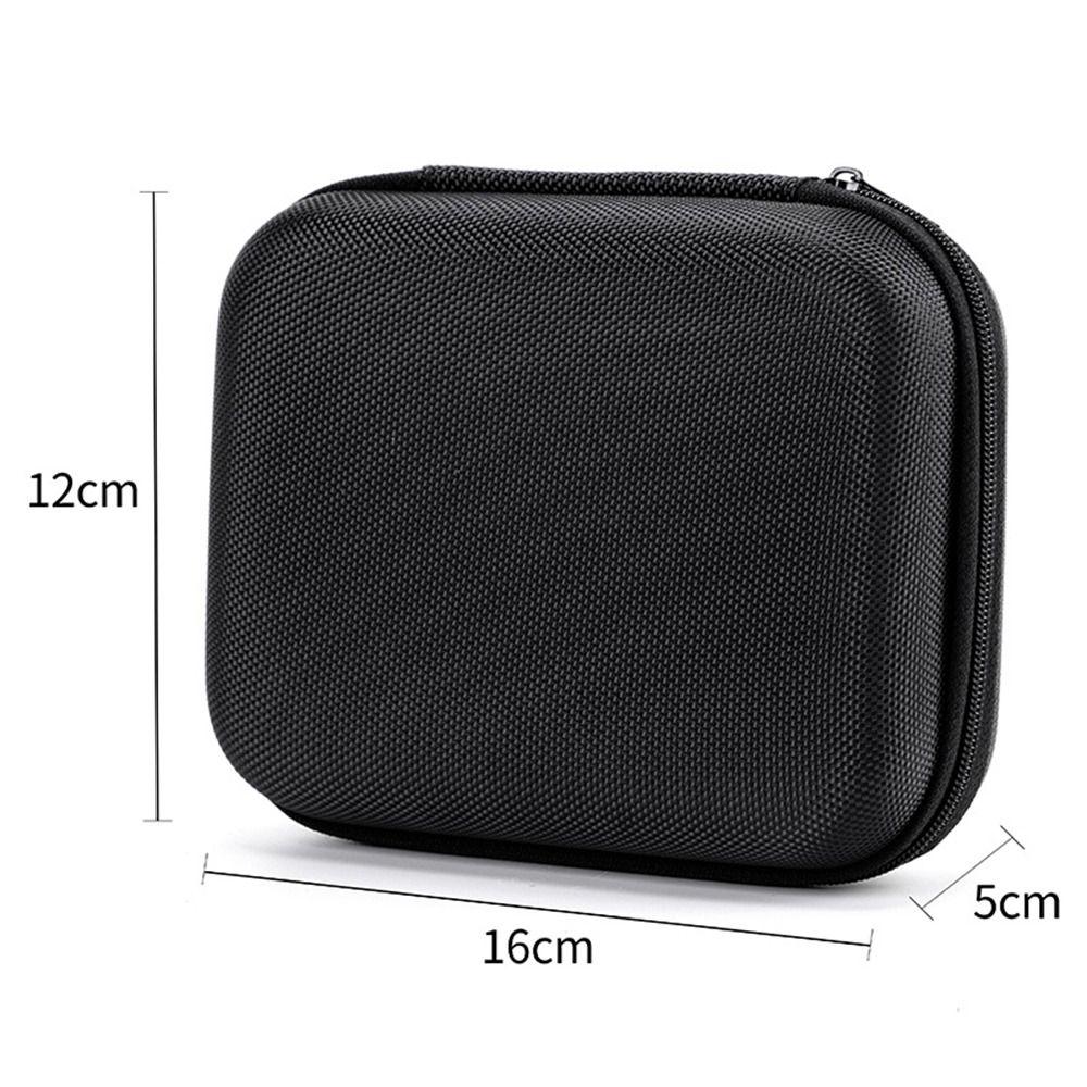 New Hard Shell EVA Storage Box Black Portable Pouch Carrying Bag Mini Zipper Earphone Case for Earphone