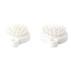 White Silicone Shampoo Brush Soft Shower Brush Exfoliator Hair Washing Comb  Women Men