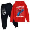 Kids Trendy Printed Pullover Hoodie and Sweatpants Set - Loose Fit Long Sleeve Casual 2 Piece Outfit