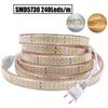 240 LEDs/M High Brightness LED Strip Light 220V Waterproof RGB Warm White SMD5730 Home Decoration Rope Light