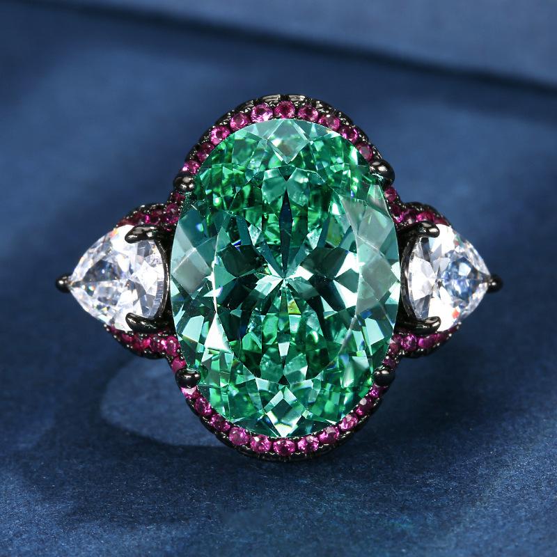 

Роскошные кольца из циркония овальной формы для женщин 2025 года, новые модные кольца для дам, свадебные украшения для вечеринок, аксессуары