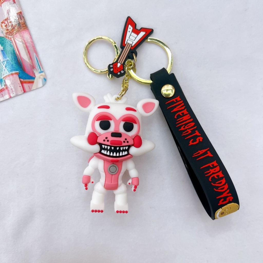 Non-Toxic Cartoon Game Action Figure Fnaf Freddy'S Fazbear Bear Doll Model Toy Five Nights Freddy Keychain For Kid Birthday Gift