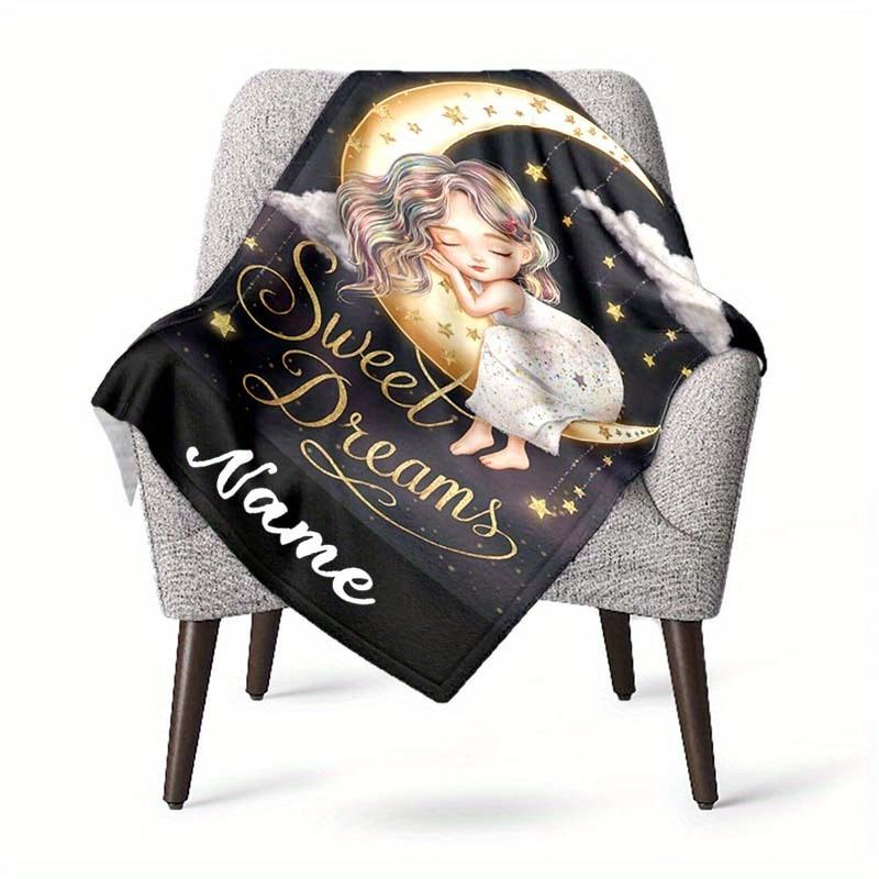 Have A Sweet Dream Customize Your Name Blanket Used For Chair Office Sofa Bed Camping Soft And Warm Giving Friends And Relatives Birthday Gifts