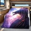 Dragon Throw Blanket All Seasons Soft Comfortable Couch Office Nap Blanket Travel Blanket Festive Gift