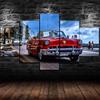 No Framed 5Pcs Auto Car City Modular Wall Art Canvas Posters Pictures Paintings Home Decor Living Room Decoration