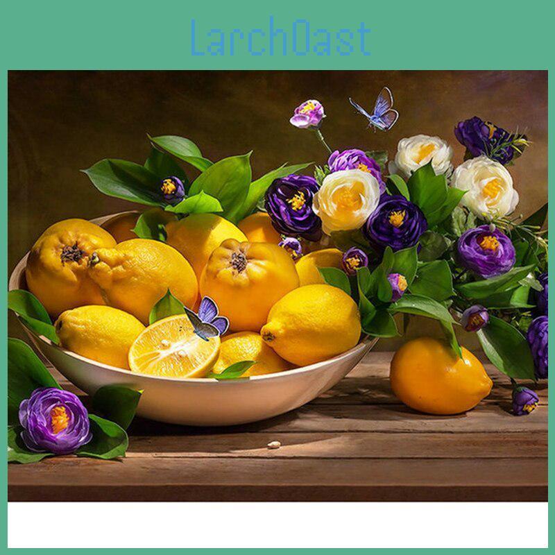 And Diamond Fruit Painting Flowers Rhinestones Cross Stitch Diamond Embroidery Lemon Home Decor