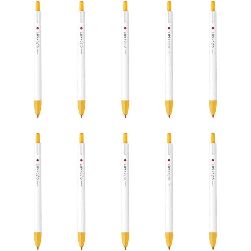 Zebra Water-based Pen Clickart Marigold 10 Pens B-WYSS22-MGO