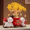 Lucky Cat Lantern Circle Lucky Money Tree Ornament Living Room Decoration Housewarming Opening Gift