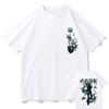 Japanese Anime Jujutsu Kaisen Satoru Gojo Print Tshirt Unisex Fashion Unisexga Pure Cotton Short Sleeve T-shirt Unisex Oversized T Shirt