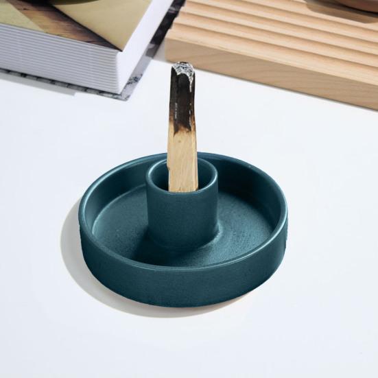 Suport pentru bețișoare de tămâie pentru arzător Bol de tămâie din ceramică realizat manual cu dispozitiv de prindere a cenușii Tavă robustă de tămâie cu design unic