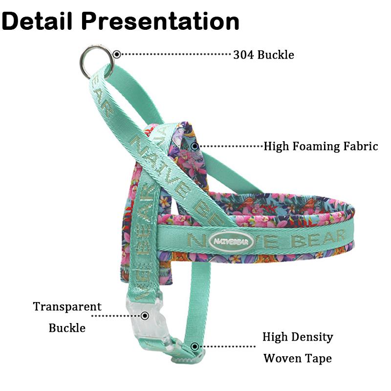 Saddle Design No Pull Dog Harness - Lightweight  Adjustable Leash for Small Medium Dogs Bichon Frise Corgi Walking