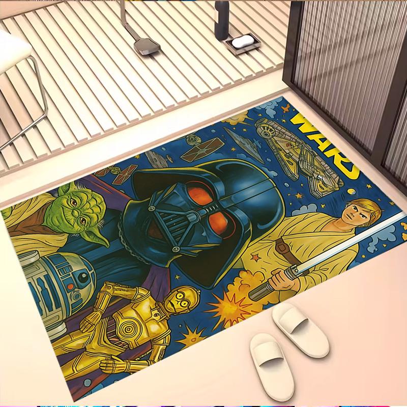 Star Wars Print Rug, Washable Floor Carpet, For Entryway Dorm Laundry Room Office Study, Home Decor Birthday Christmas Gift