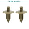 ACROPIX 20pcs Push In Car Door Trim Fender Rivet Retainer Clip Universal 7mm Hole Diameter Beige