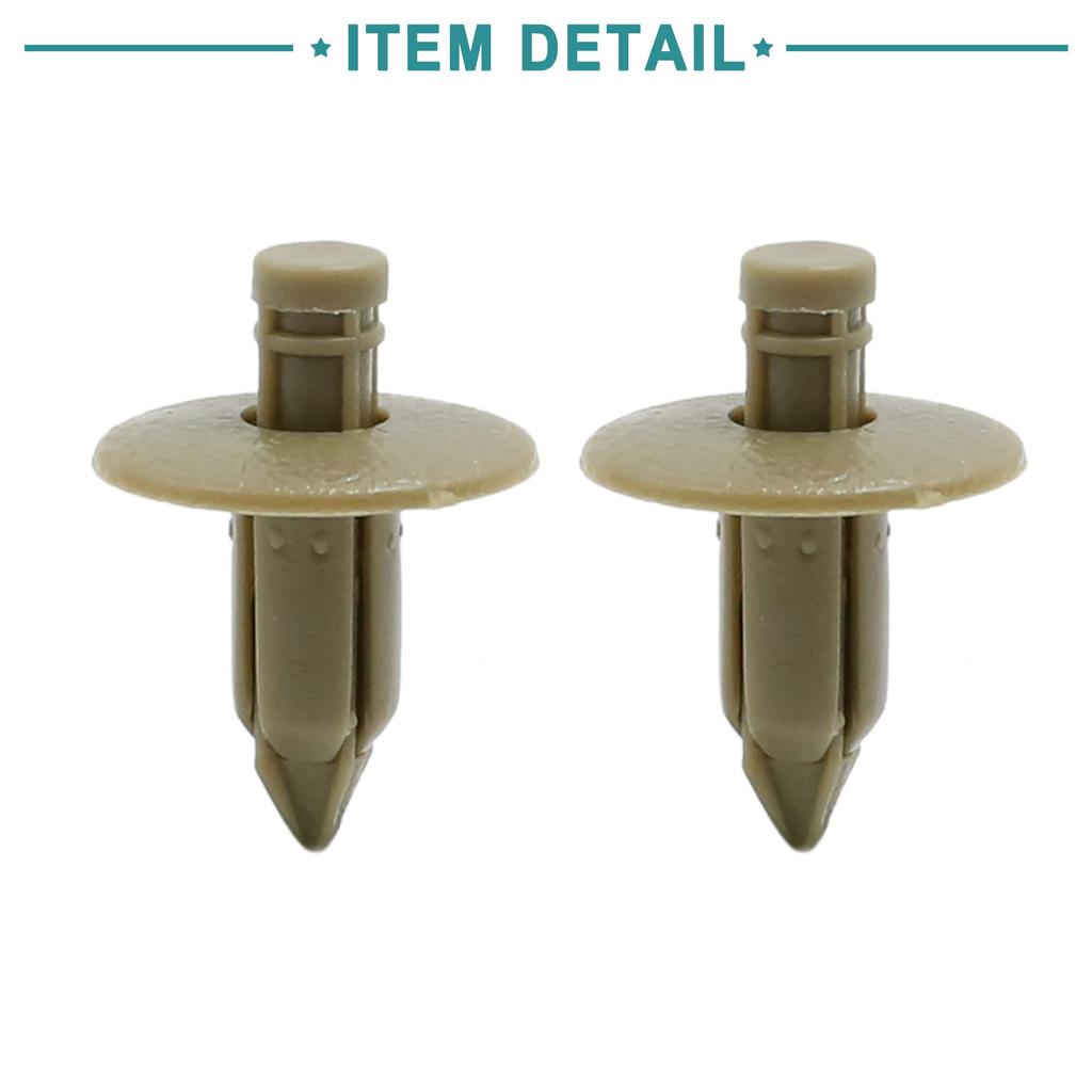 ACROPIX 20pcs Push In Car Door Trim Fender Rivet Retainer Clip Universal 7mm Hole Diameter Beige