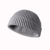 Custom Knit Cuffed Wool Slouchy Beanie,Streetwear Private Woven Label Logo Beanies,Fisherman Skull Hats Winter Cap