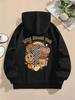 2025 Cross-border Halloween Printed Hooded Sweatshirt - Loose Casual Fit