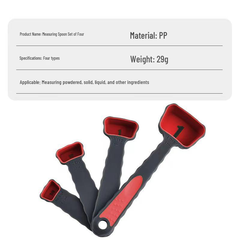 Zusammenklappbares Silikon-Messbecher-Set: 4-teiliges einziehbares Küchenwerkzeug für Kaffee, Mehl und Backen.