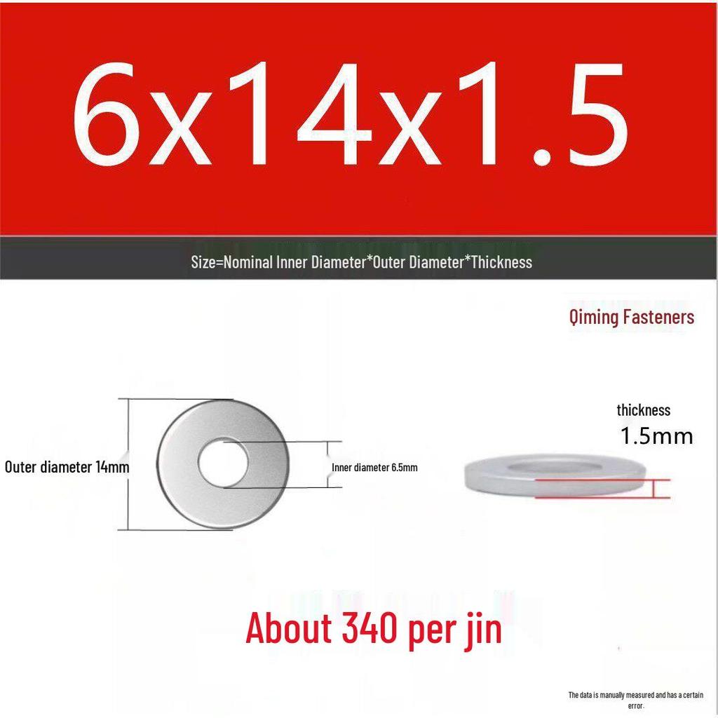4.8 Grade Galvanized Iron Flat Washer, M3-M40 Oversized Metal Hole Gasket.