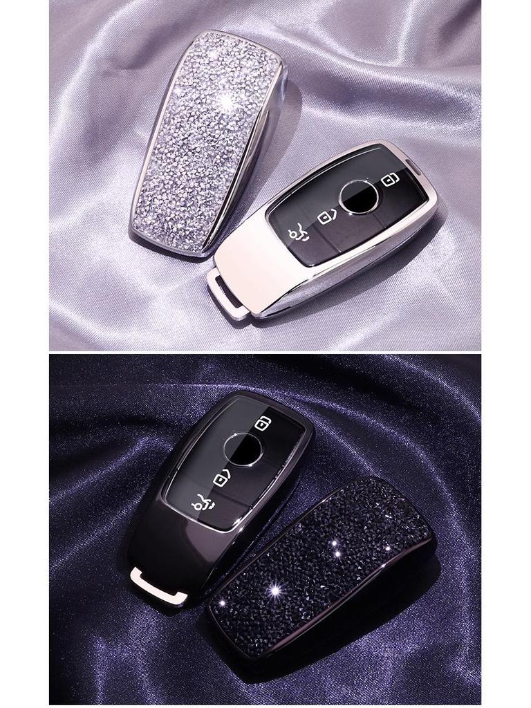KAKTUS Diamond-Inlaid Mercedes Car Key Case for Women