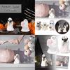 Charming Resin Pumpkin Bat Ghost Decoration For Festive Halloween Table Centerpiece