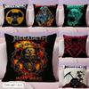 Band MMegadeths Cushion Cover Natural Linen Pillow Case DoubleSided Print Decorative Sofa Pillowcase Home Decor Gift