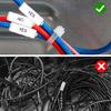 200Pcs Water Resistant Cable Marker Box Tear Proof Plastic Materials Portable for Home Theaters Networks Panel Wiring