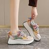 Women's Autumn New Dad Sneakers, Thick‑Sole Height‑Increase Casual Shoes, Versatile Trendy Thick‑Sole Travel Shoes