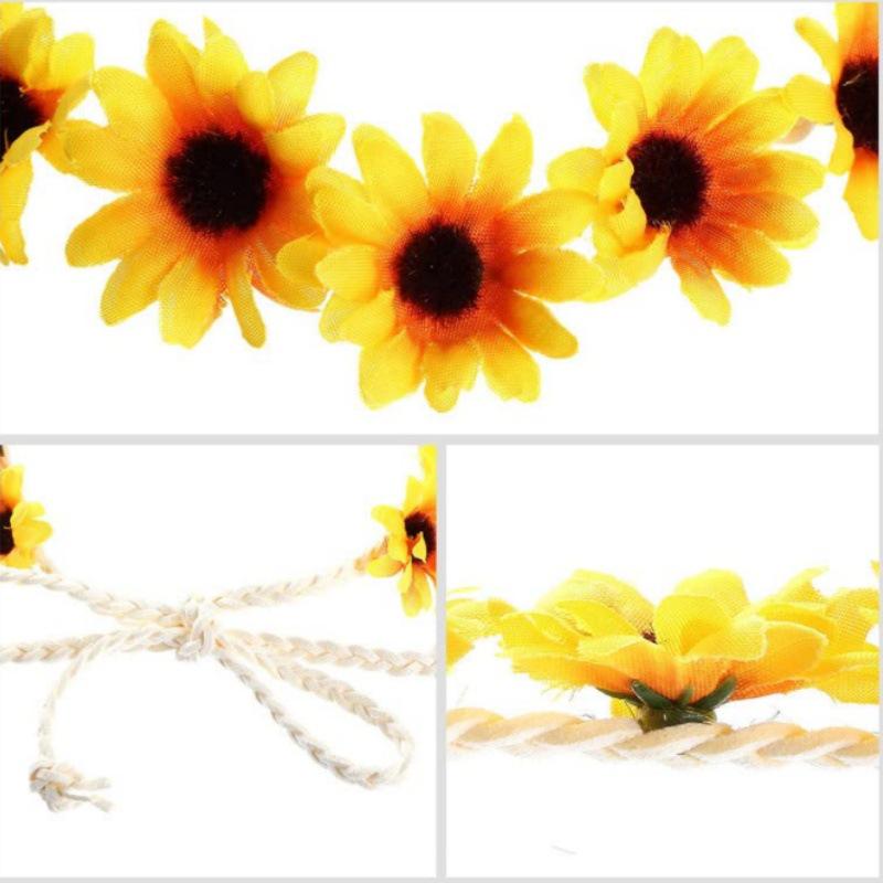 Sunflower Daisy Hair Clips & Flower Crowns - Women's Bridesmaid Hair Accessories