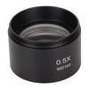 Stereo Microscope Objective Lens 0.5X Zoom HD Large View Auxiliary Objective Lens for Demagnifying Telescope D35mm