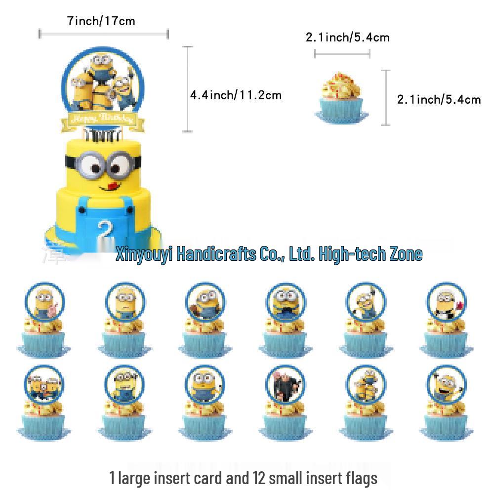 In Stock: Blue Little Huang Ren Festival Birthday Party Decoration Set with Banner, Balloons & Flags