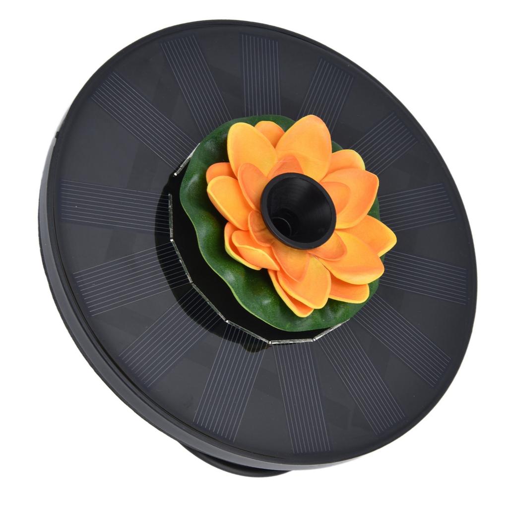 Lotus Solar Fountain Water Pump Floating Mini Solar Powered Water Fountain for Birdbaths Garden Pond Pool Outdoor