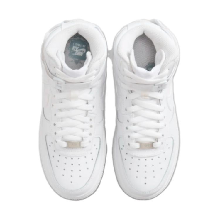 Nike Air Force 1 High LE GS Triple White Kids Sneakers FV5950-111