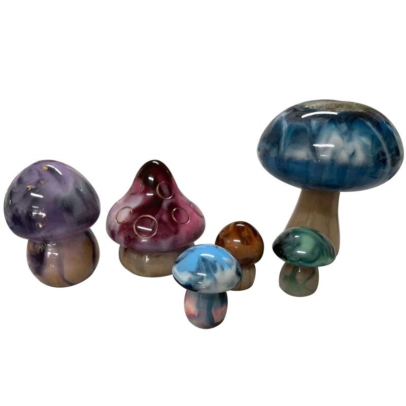 6 Pcs Mushroom Ornament Crafts Silicone Molds Epoxy Jewelry Mold Resin Casting Pendant Mold Suitable for Diy Crafts
