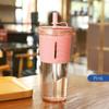 710ML/25oz Large Capacity Coffee Cup, Plastic Water Bottle With Straw, High Temperature Resistant Clear,Reusable Cups with Straw