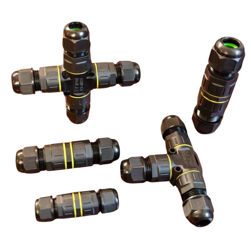 M16 Waterproof Outdoor Cable Connector: T-Type M20 Three-Way Terminal Block for Buried Distribution