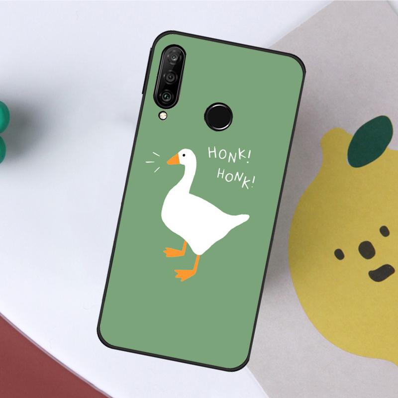 Cute Cartoon Duck For Huawei Nova 7i 8i 11i 12i 12s Y73 Y70 Y90 Y60 Y72 Y61 Y91 9 10 SE P40 Lite P30 Pro Case