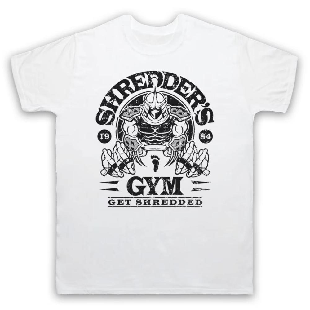 Teenage Ninja Turtles SHREDDER'S GYM Anime Print Graphic T-shirt Men's and Women Short Sleeve Tshirt Summer Clothing Streetwear