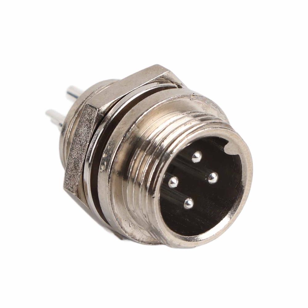 10 Set GX12 Aviation Plug 4 Pin Socket Connector Aviation Connector  Communications